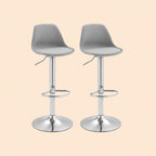 2er Barhocker Set Grau – Höhenverstellbar (62–82 cm), Drehbar, Kunstleder, bis 120 kg