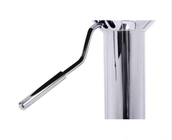 2er-Set Barhocker – Schwarz, Kunstleder Sitzfläche, Höhenverstellbar, Metallfuß