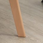 2er Set Armlehnstühle Samt Schwarz – Holzbeine Natur | Ergonomisch & Elegant