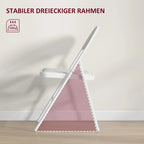 4er Set Klappstühle Weiß – Kunstleder Faltstühle für Büro & Empfang