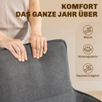 2er Set Esszimmer Drehstühle Dunkelgrau Samtoptik – 360° Drehbar & Ergonomische Armlehnen