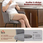 Esszimmerstuhl Cord Grau – Ergonomische Schalenform mit Armlehnen | Modernes Design