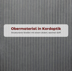 Esszimmerstuhl Cord Grau – Ergonomische Schalenform mit Armlehnen | Modernes Design