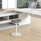 Ergonomischer Bürohocker Grau – Höhenverstellbarer Stehhocker mit Neigefunktion bis 120 kg