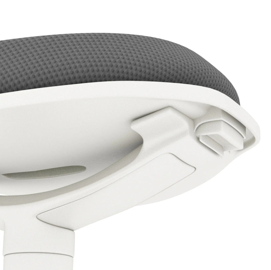 Ergonomischer Bürohocker Grau – Höhenverstellbarer Stehhocker mit Neigefunktion bis 120 kg