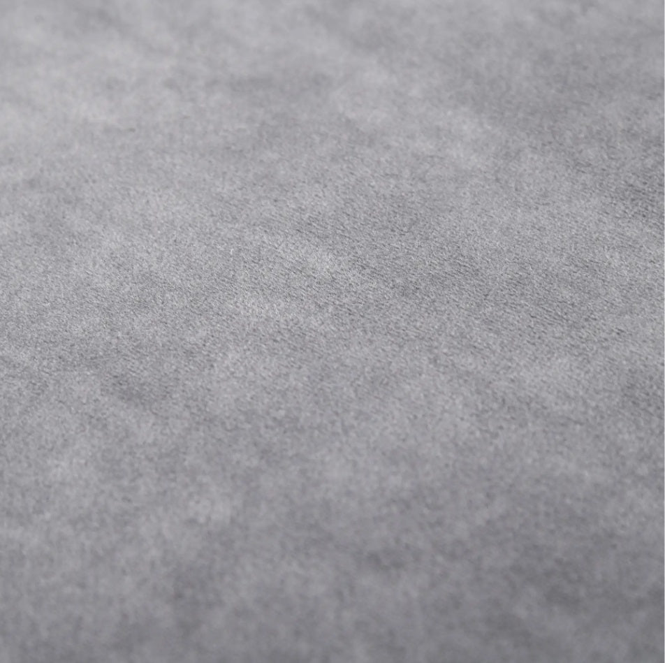 4er Set Stapelhocker Grau Samt – Platzsparender Sitzhocker Küche & Esszimmer