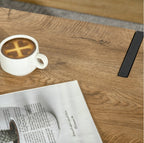 Couchtisch 105x60 cm Industriedesign – Rustikale Holzoptik, Schwarze Metallbeine