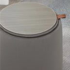 2-in-1 Hocker mit Stauraum in Dunkelgrau Samtoptik – Ottomane mit Abnehmbarem Tablett-Deckel