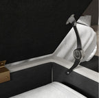 Bettbank mit Stauraum Creme (100 cm) – Leinenoptik Sitzbank mit Goldenen Haarnadelbeinen