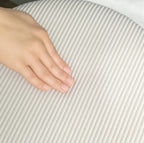 Runder Sitzhocker Cremeweiß mit Stauraum (30,6 L) – Cordstoff Ottomane mit Stahlboden (Ø36 cm)