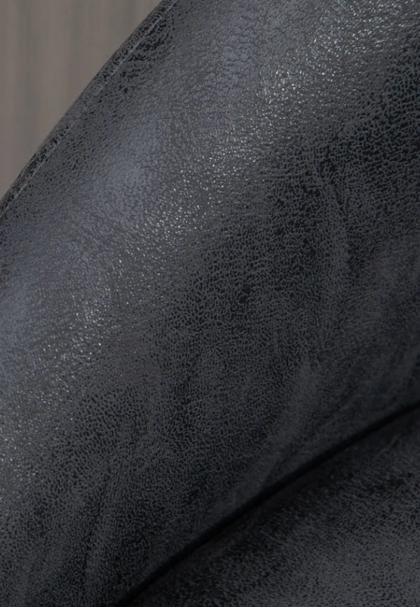 2er Barhocker Set Dunkelgrau – Höhenverstellbar & 360° Drehbar, Kunstleder, mit Arm- & Rückenlehne