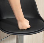 2er Barhocker Set Schwarz – Höhenverstellbar (62–82 cm), Drehbar, Kunstleder, bis 120 kg