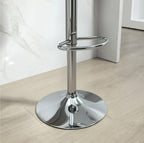 2er Barhocker Set Schwarz – Höhenverstellbar (62–82 cm), Drehbar, Kunstleder, bis 120 kg