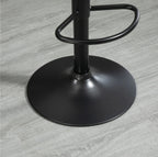 2er Barhocker Set Braun – Höhenverstellbar, 360° Drehbar, Kunstleder im Vintage Used-Look (59–79 cm)