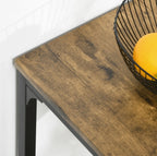 3-teiliges Bar-Set Outdoor/Indoor – Stehtisch & 2 Barstühle mit Hoher Rückenlehne, Braun