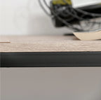 3-teiliges Bar-Set Natur/Schwarz – Stehtisch & 2 Barstühle mit Hoher Rückenlehne, Outdoor