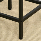 5-teiliges Bartisch-Set Eiche/Schwarz – Stehtisch & 4 Hocker, Platzsparend (100x60 cm)