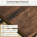 5-teiliges Bartisch-Set Rustikal-Braun/Schwarz – Stehtisch & 4 Hocker, Platzsparend (100x60 cm)