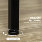 5-tlg. Bartisch-Set Industriedesign Grau – Küchentresen & 4 Barhocker (110x50 cm), Kompakt