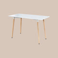 Nordisches Design Weißer Rechteckiger Esstisch - 60 cm Breite
